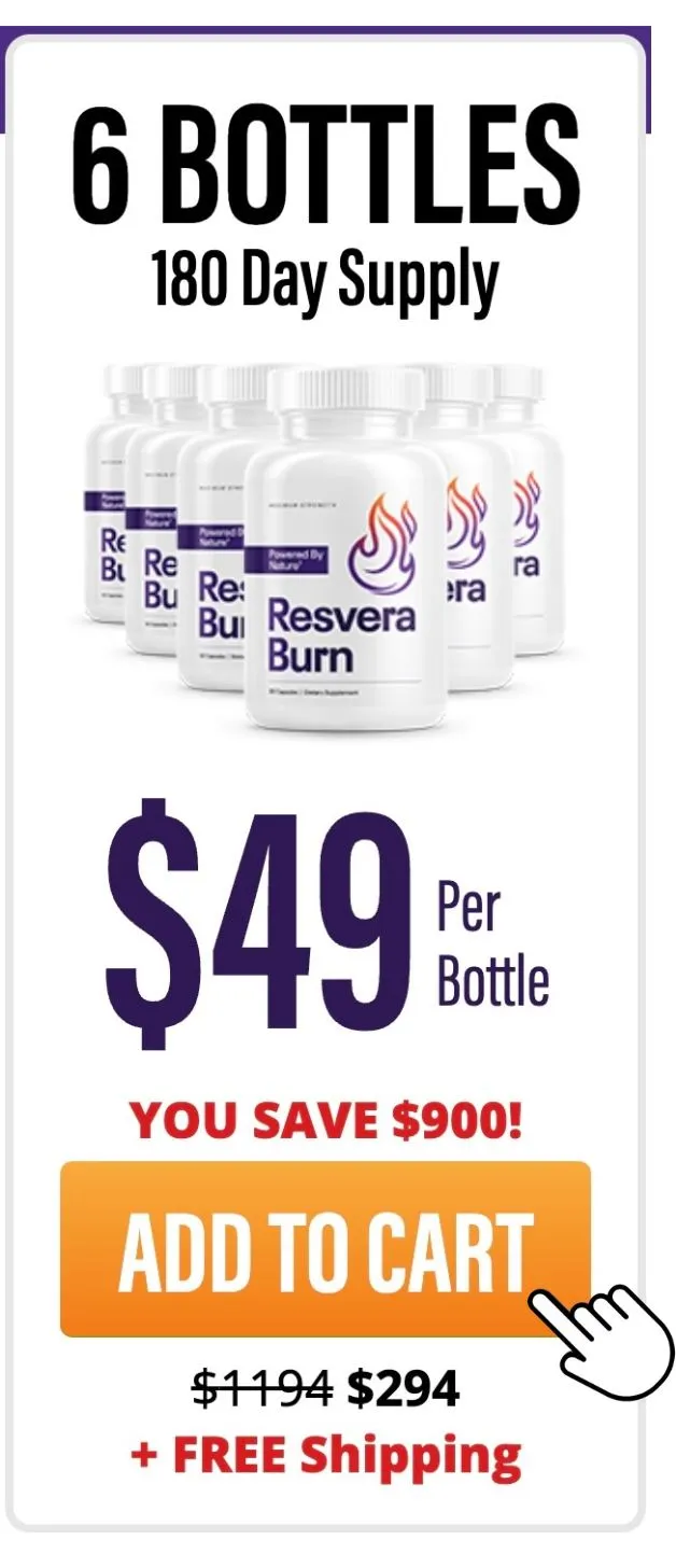 ResveraBurn 180 day supply