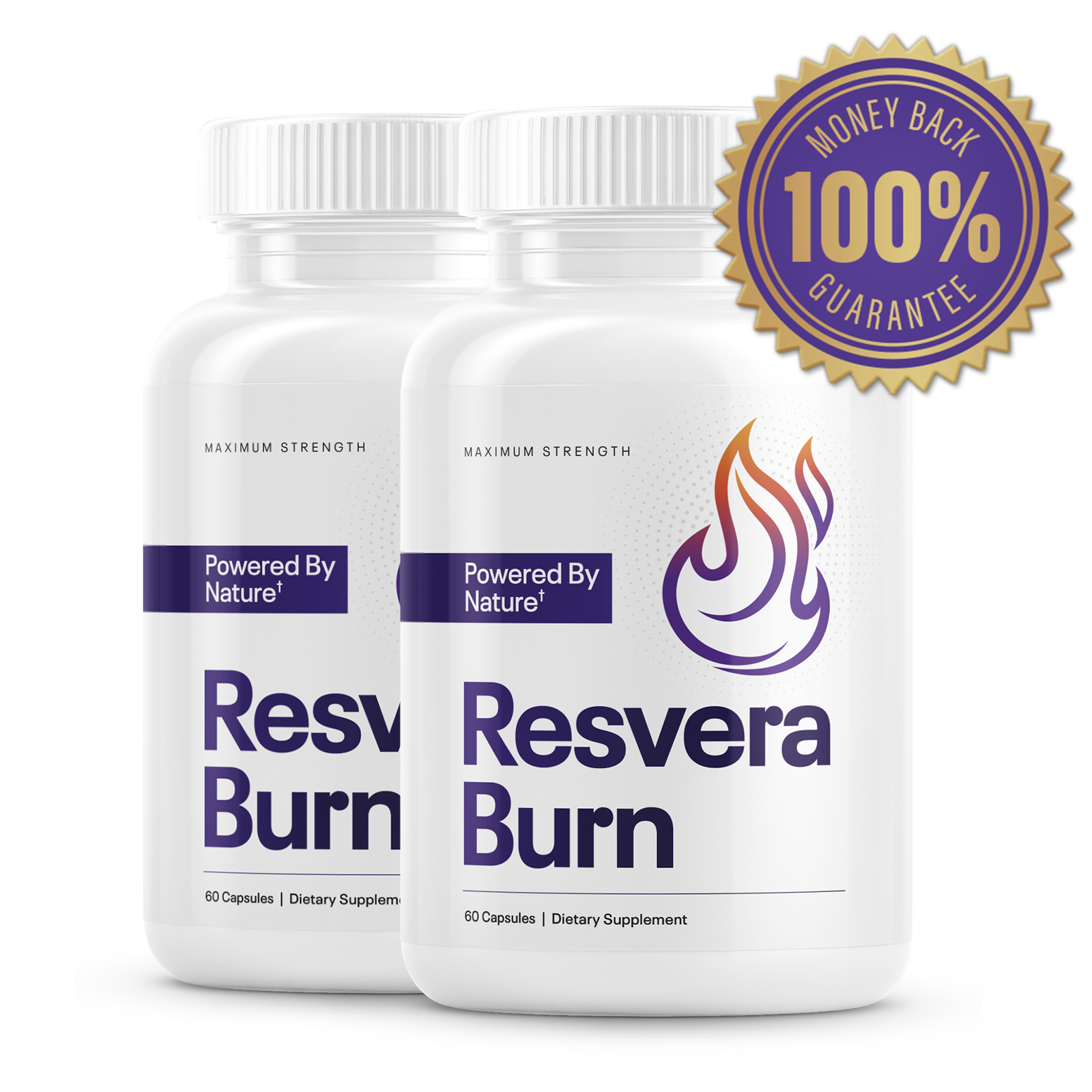 ResveraBurn supplement jar